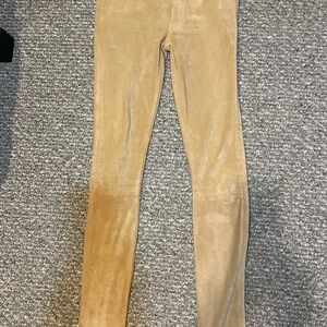 7 For All Mankind Tan "Suede"  Leggings